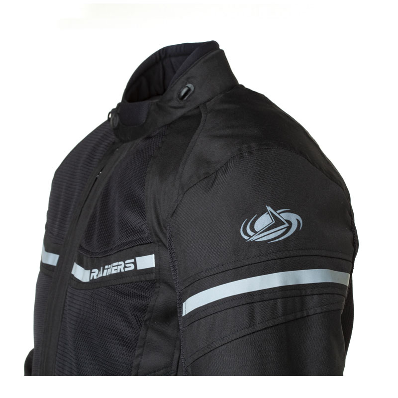 Chaqueta moto verano hombre Rainers modelo JEREZ Negro