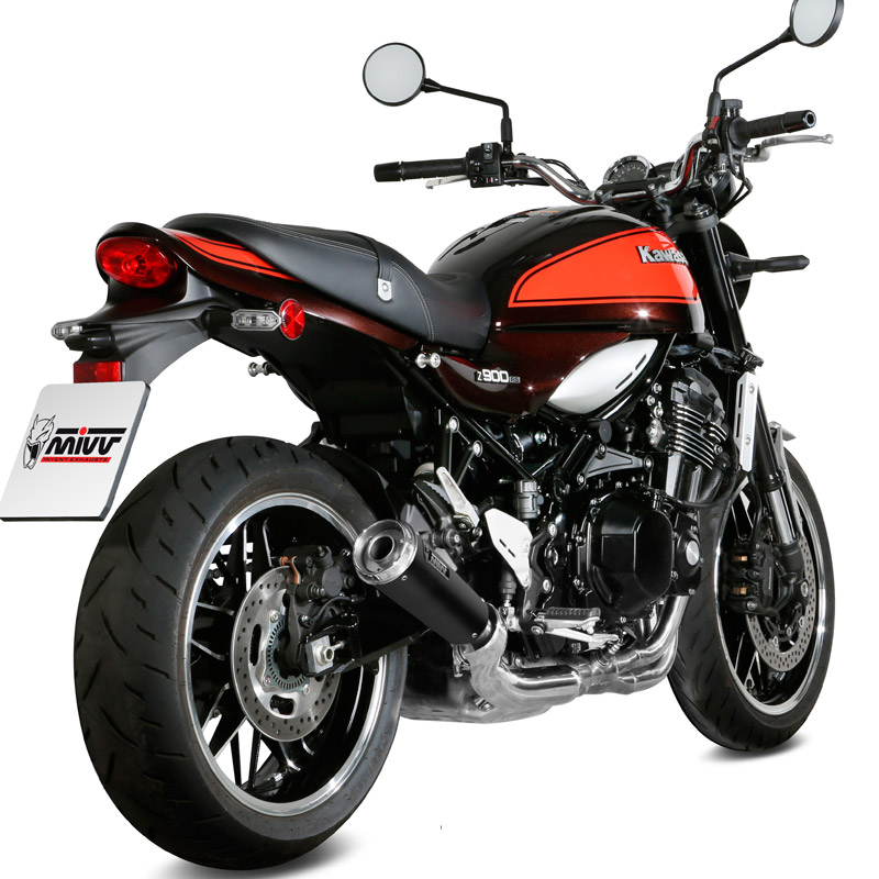 Escape mivv ghibli negro Kawasaki Z900RS 18-