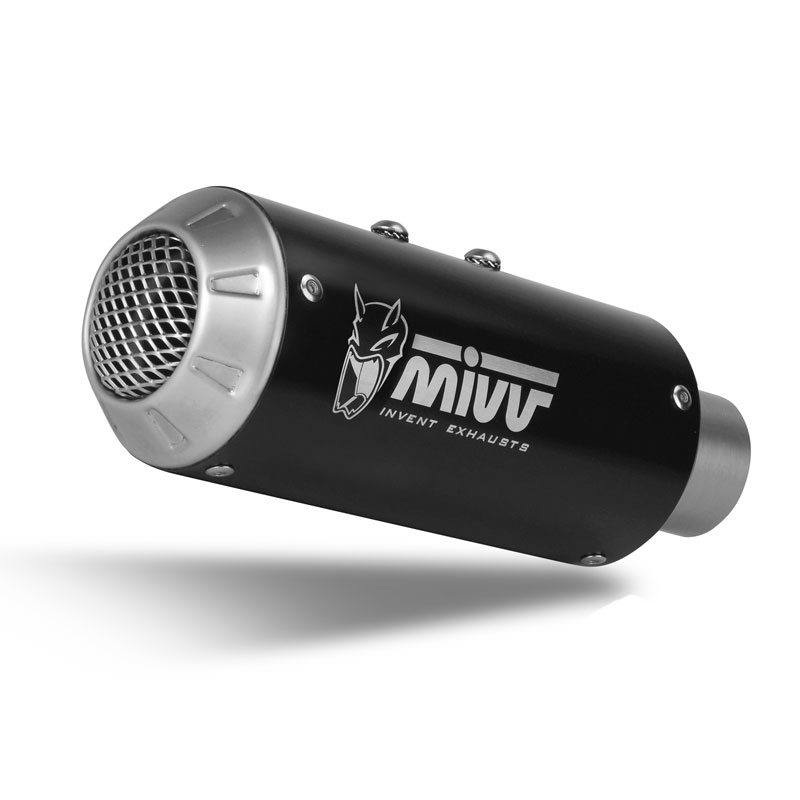 Escape Mivv MK3 acero negro Kawasaki Z-Ninja 400 18-