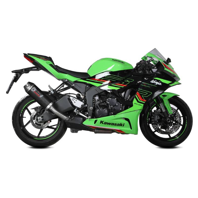 Escape Mivv AK-1 Carbono con tapa de carbono KAWASAKI ZX-6 R 636 21-