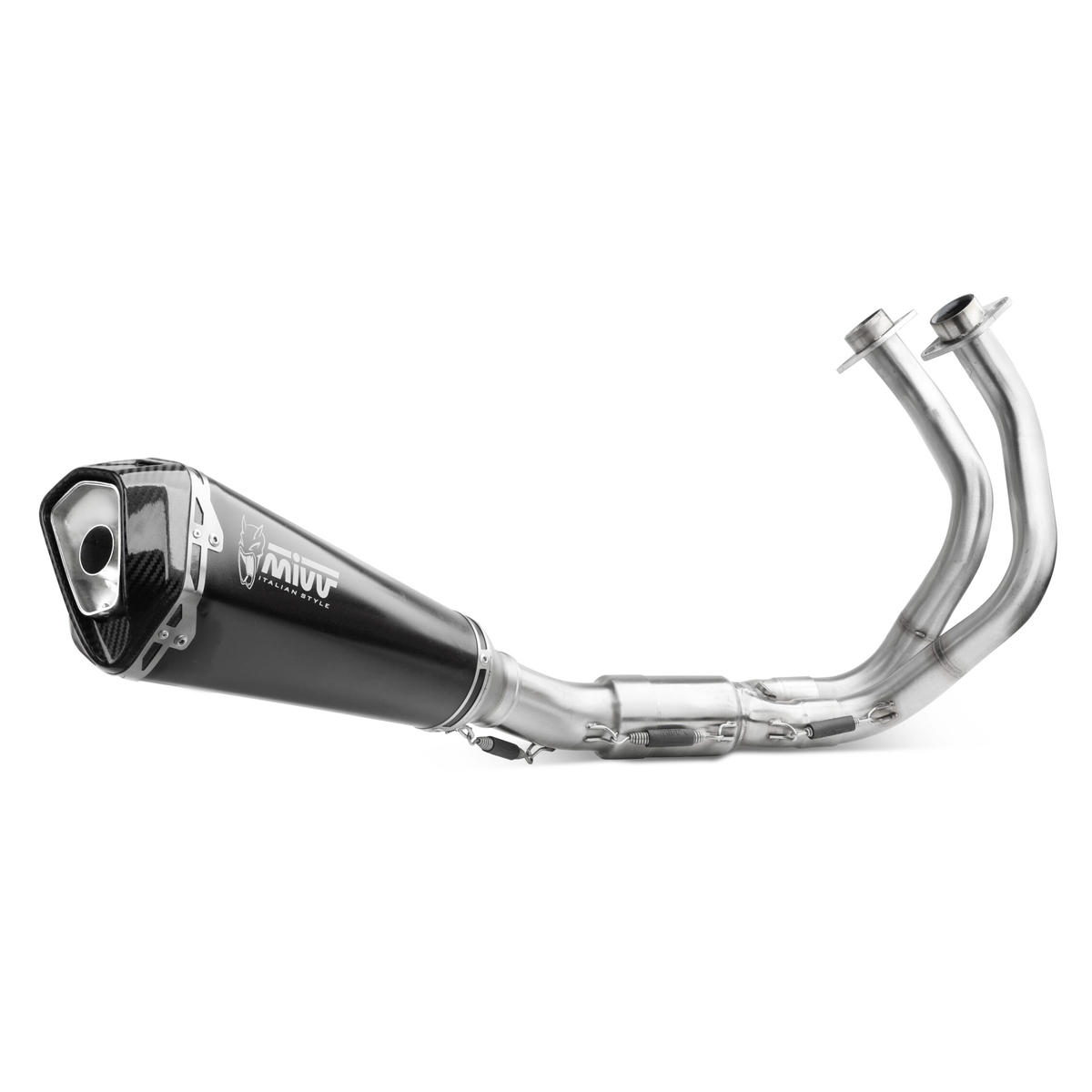 Escape completo Mivv DELTA RACE acero negro Kawasaki Ninja/Z 650 24+