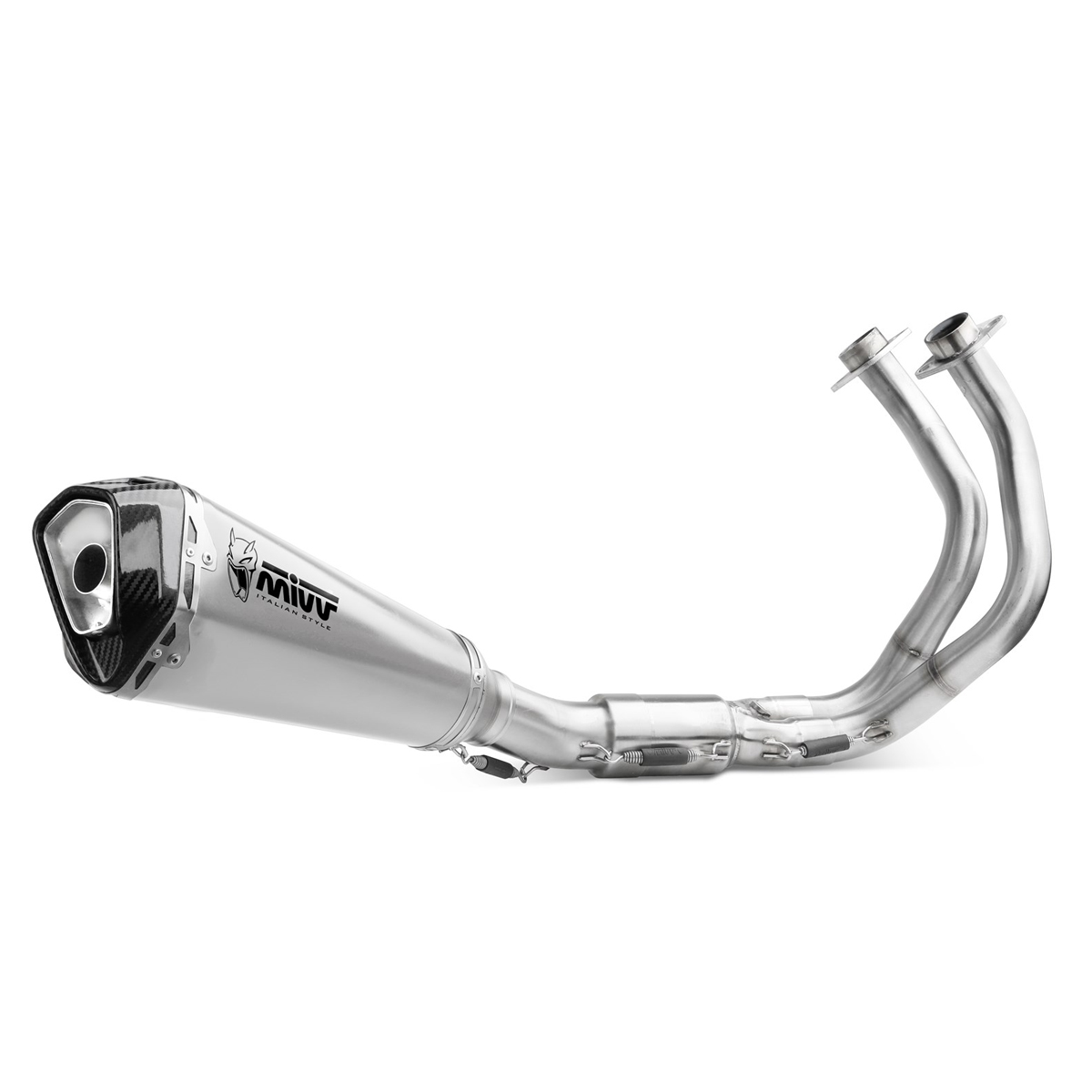 Escape Mivv DELTA RACE acero carbono Kawasaki Ninja/Z 650 24+