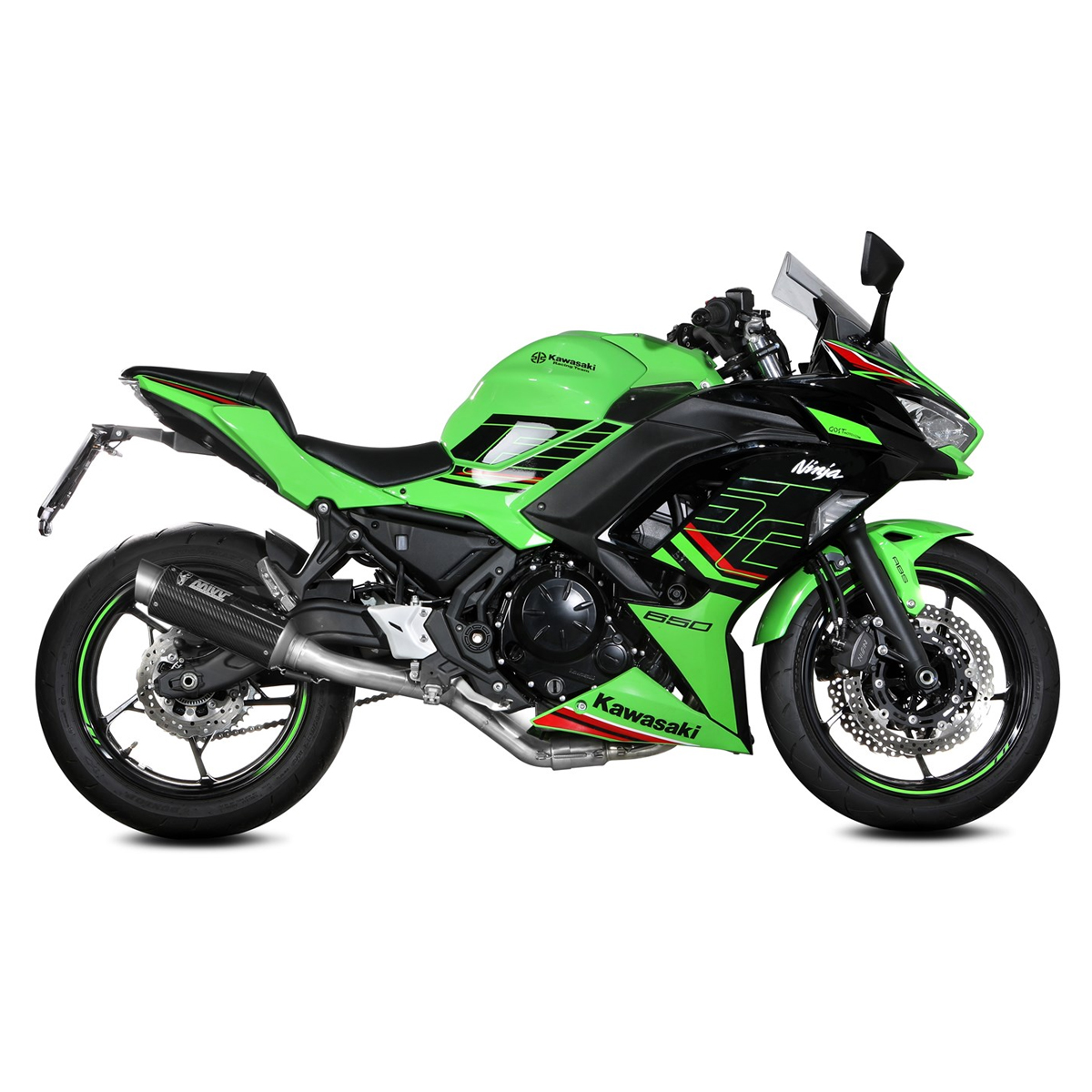 Escape Mivv GP PRO carbono Kawasaki Ninja/Z 650 24+