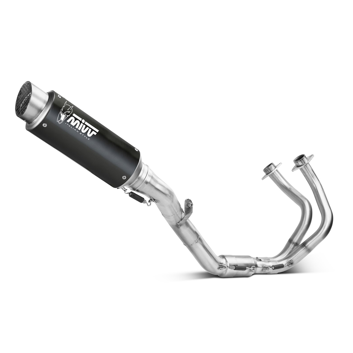 Escape Mivv GP PRO acero negro Kawasaki Ninja/Z 650 24+