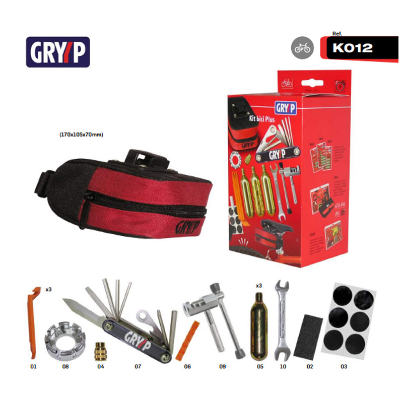 KIT de reparacion antipinchazos para bicicleta