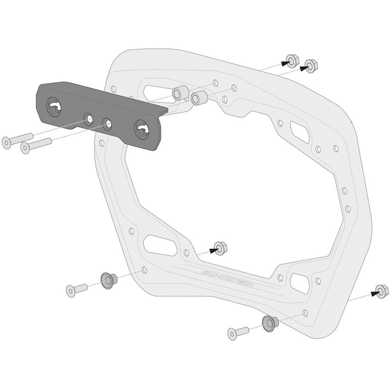 Kit De Adaptadores Para Soporte Lateral Pro/Evo. Para Givi Trekker Dolomiti. Para 2 Maletas.