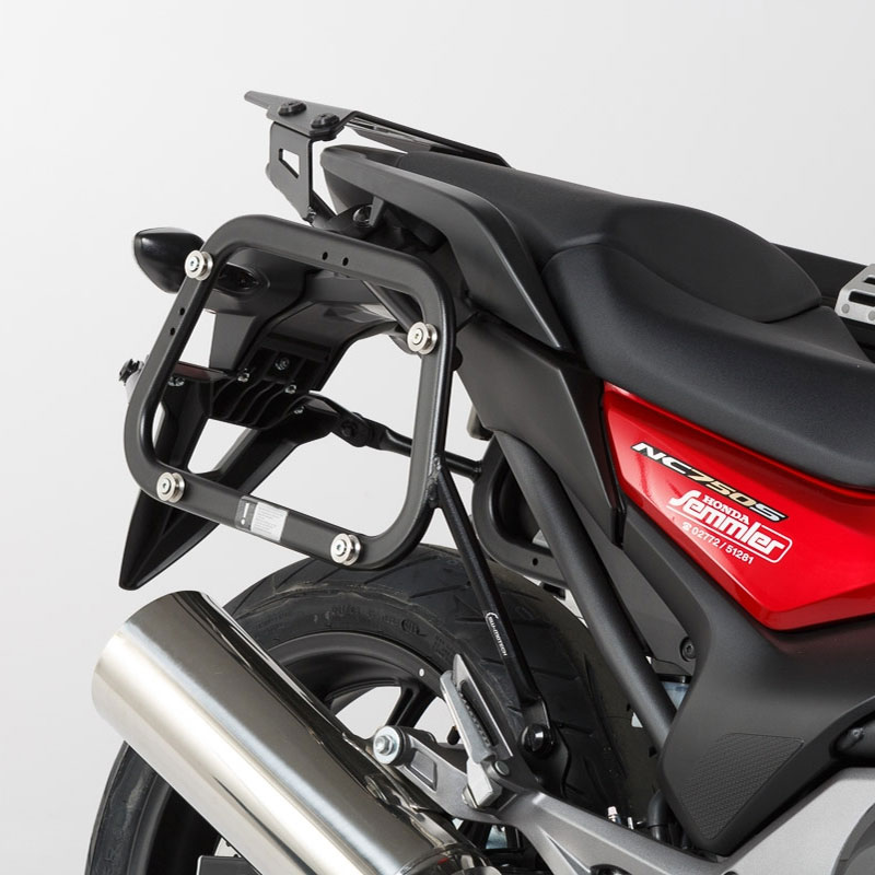 Maletas con soportes SwMotech TRAX ADV Honda NC700-750 S-SD-X-XD Plata