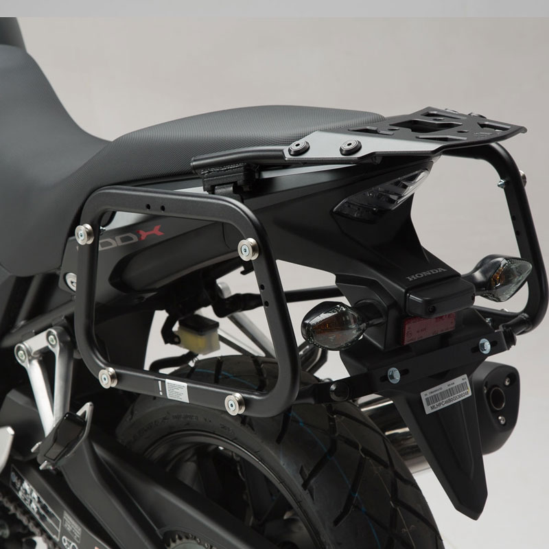 Maletas con soportes SwMotech TRAX ADV Honda CB500X 13- Plata