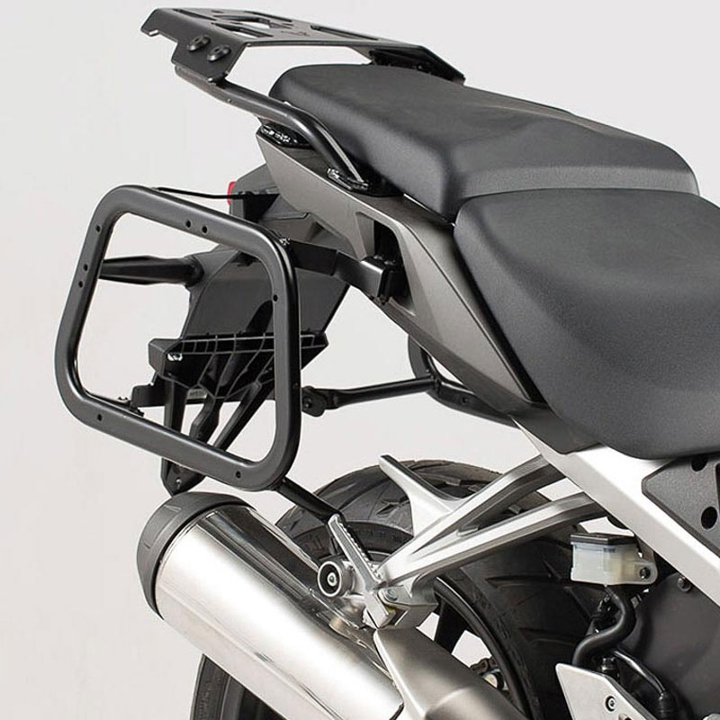 Maletas con soportes SwMotech TRAX ADV Honda VFR800X Crossrunner 15- Plata