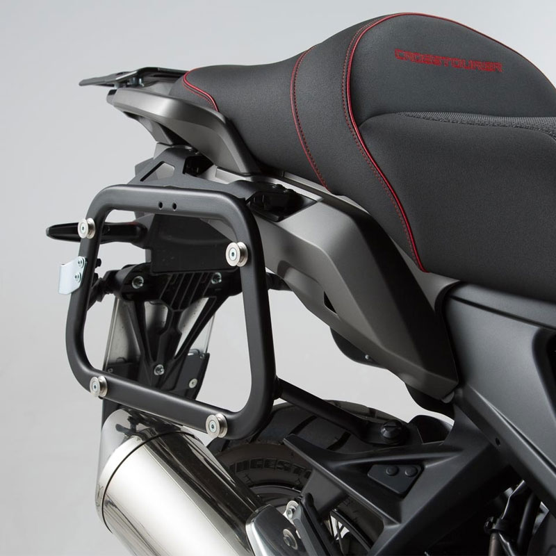 Maletas con soportes SwMotech TRAX ADV Honda VFR1200X Crosstourer 11- Plata