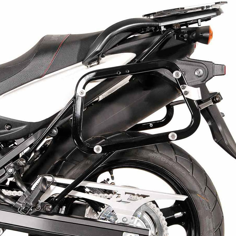 Maletas con soportes SwMotech TRAX ADV Suzuki DL650 V-Strom 11-16 Negro