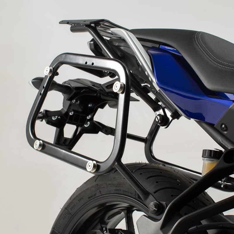 Maletas con soportes SwMotech TRAX ADV Yamaha MT07 Tracer 16- Negro