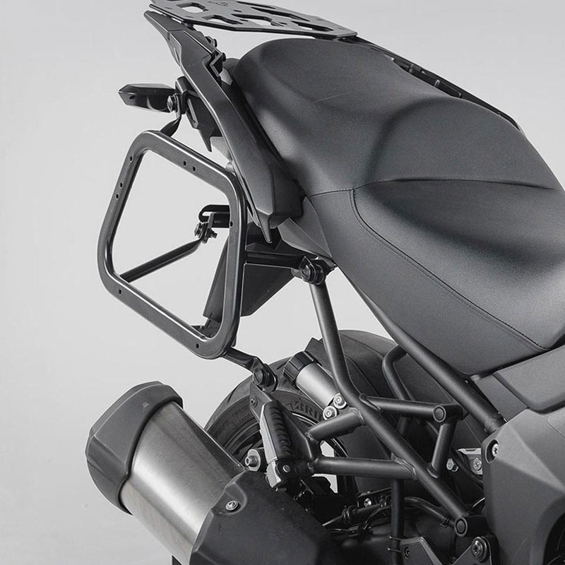 Maletas con soportes SwMotech TRAX ADV Kawasaki Versys 1000 15-16 Plata