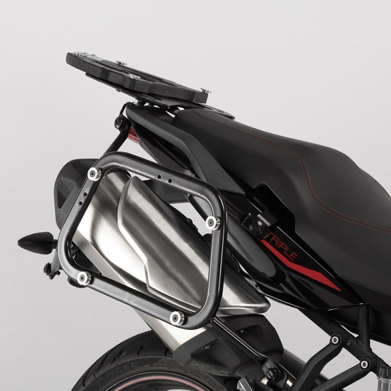 Maletas con soportes SwMotech TRAX ADV Triumph Tiger 1050 Sport 13- Negro