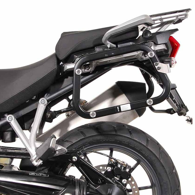 Maletas con soportes SwMotech TRAX ADV Triumph Tiger Explorer 11-15 Plata