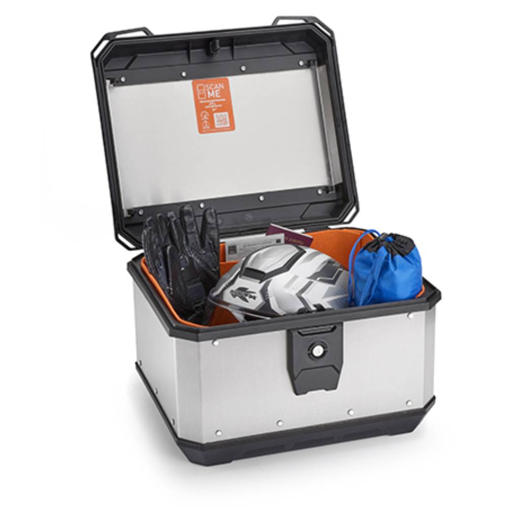 Baul Kappa Monolock KMetrobox 40L aluminio