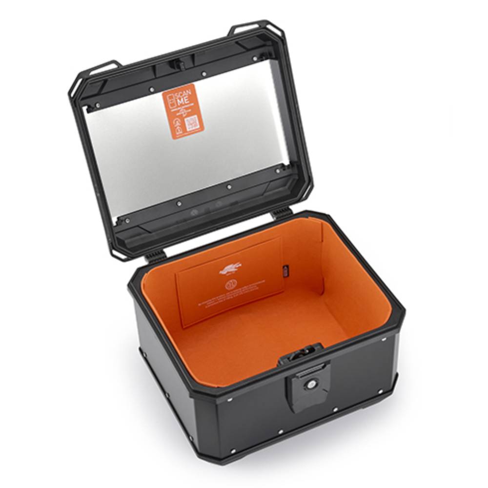 Baul Kappa Monolock KMetrobox 40L negro mate