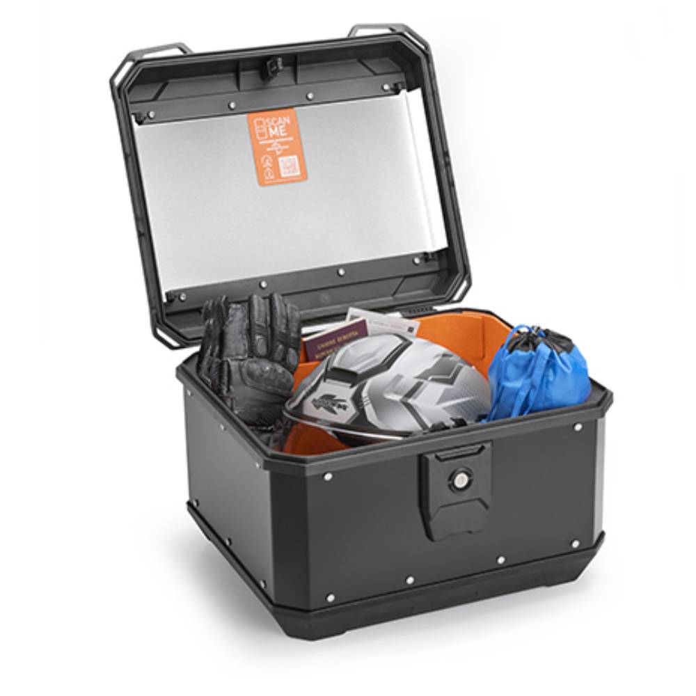 Baul Kappa Monolock KMetrobox 40L negro mate