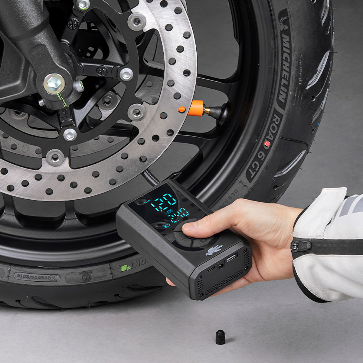 Compresor de bateria recargable por USB Kappa