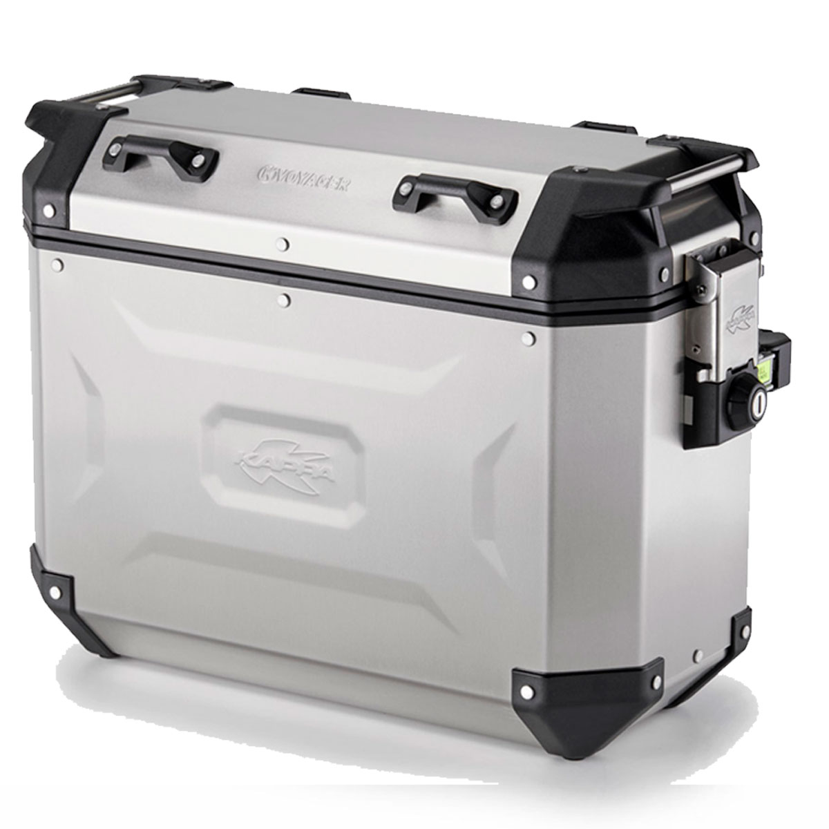 Maleta Kappa KVoyager 37 litros de aluminio natural