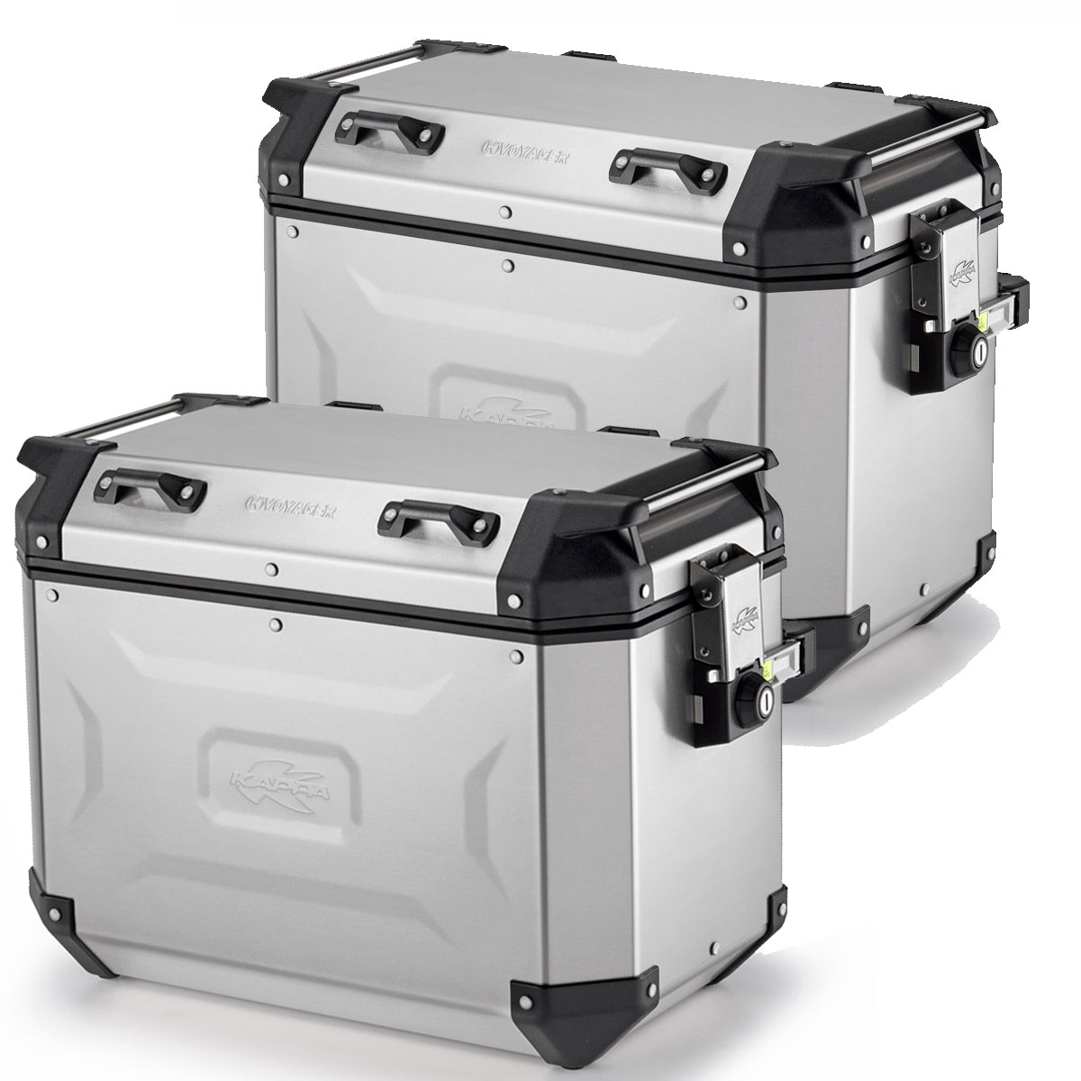 Maleta Kappa KVoyager 48 litros de aluminio natural