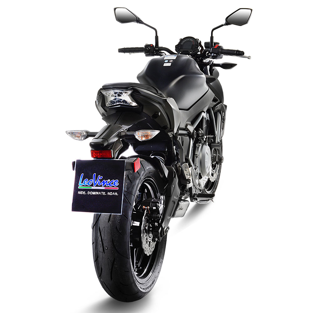 Escape Leovince con catalizador Kawasaki Z650-Ninja 650 17-