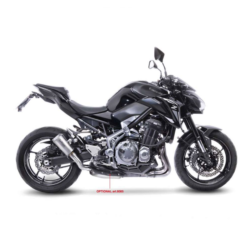 Escape Leovince LV10 titanio Kawasaki Z900-A2 17-