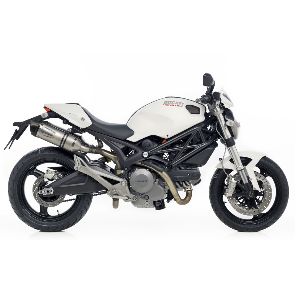 Escape Leovince Ducati Monster 696-796-1100 Acero inox Homologado