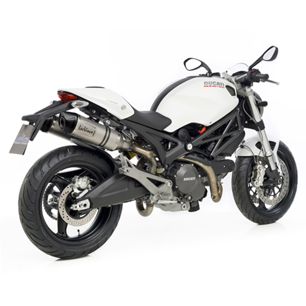 Escape Leovince Ducati Monster 696-796-1100 Acero inox Homologado