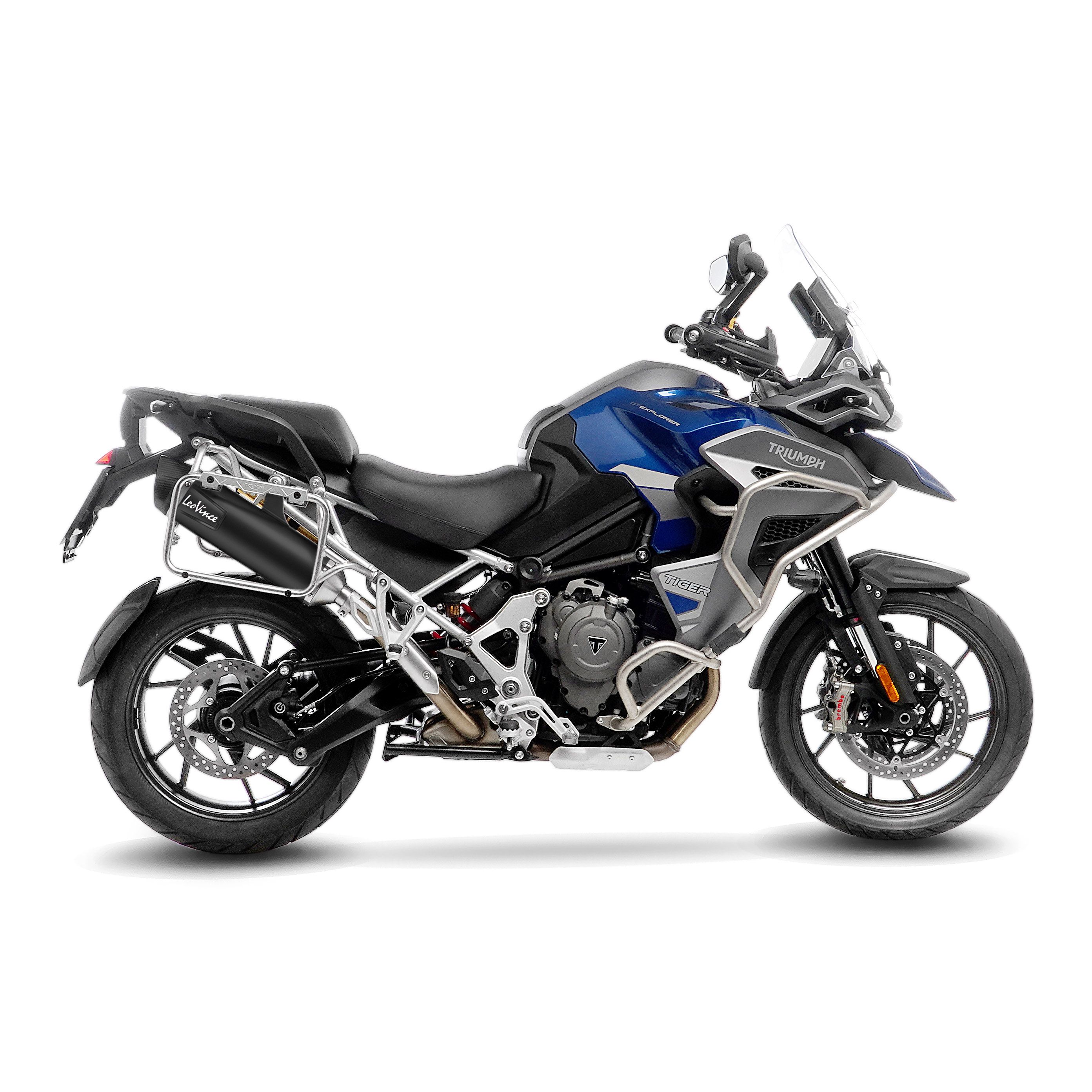 Escape NERO homologado TRIUMPH Tiger 1200 GT/Rally/Pro/Explorer 2022-