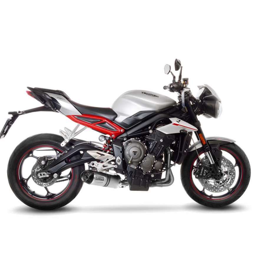 Escape bajo Triumph Street Triple 765 17-19 acero