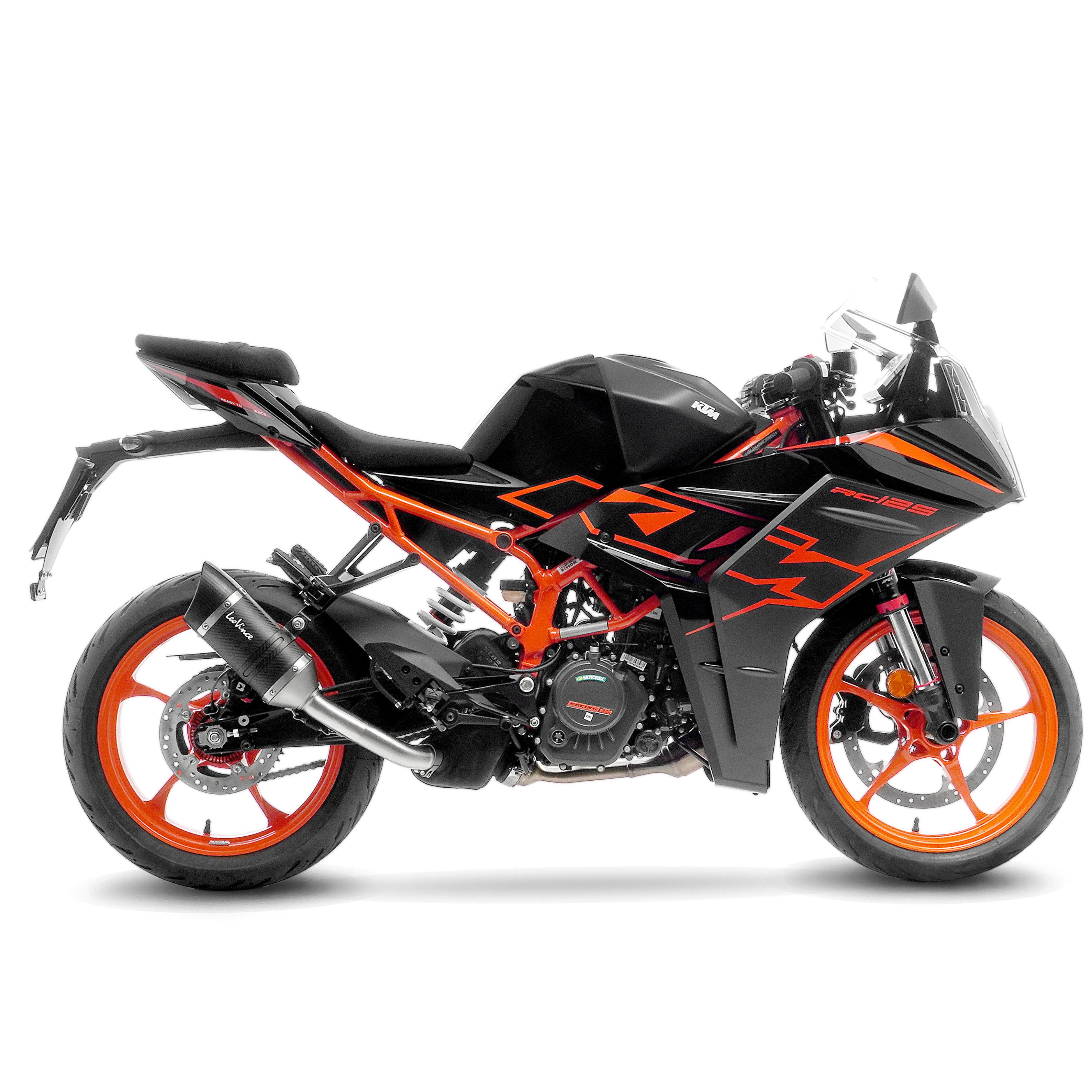 Escape LV PRO fibra de carbono no homologado KTM RC 125 2022-2023