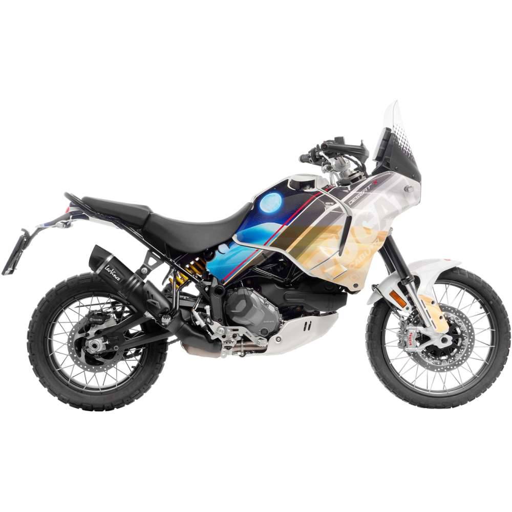 Escape LV ONE EVO NEGRO homologado Ducati DESERTX 2022-2024
