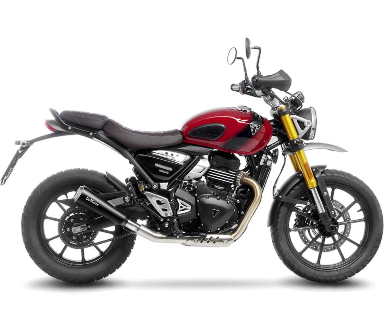 Escape Racing LeoVince GP One Negro Triumph Scrambler / Speed 400 24+