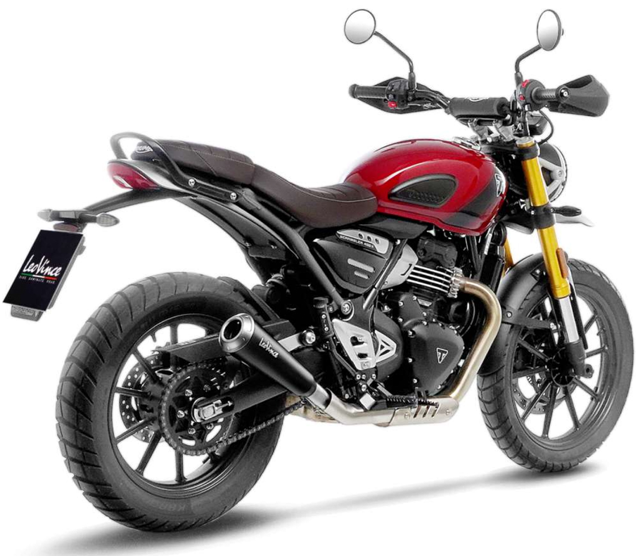 Escape Racing LeoVince GP One Negro Triumph Scrambler / Speed 400 24+