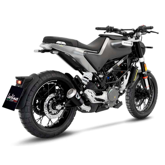 Escape Leovince LV10 carbono Husqvarna Svartpilen-Vitpilen 125/401 20-