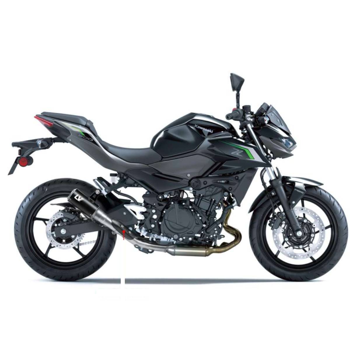 Escape CORSA S BLACK EDITION no homologado KAWASAKI NINJA 400/Z400 500/Z500 2018+