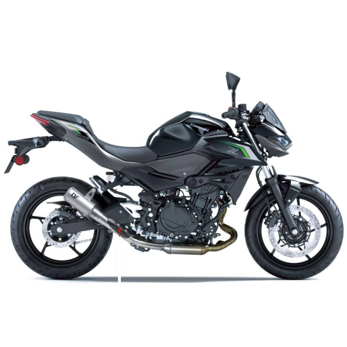 Escape CORSA S Titanio no homologado KAWASAKI NINJA 400/Z400 500/Z500 2018+