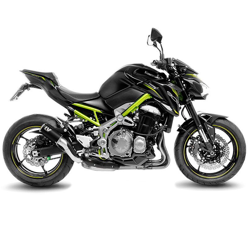 Escape LV Corsa negro Kawasaki Z900 A2 18-
