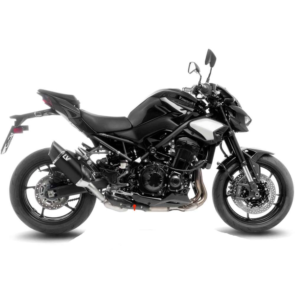 Escape LV14-R Negro homologado KAWASAKI Z900 / Z900 A2 2017-