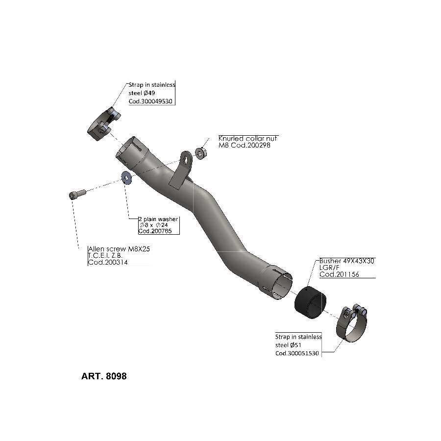 Supresor catalizador Benelli Leoncino 500 17-