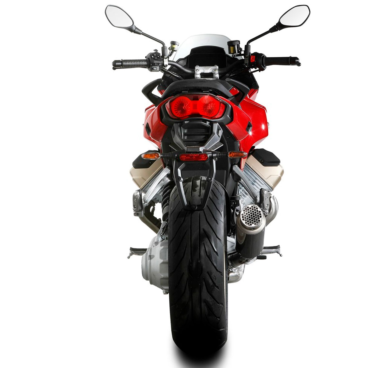 Escape GP Pro carbono Moto Guzzi V100 Mandello 22+