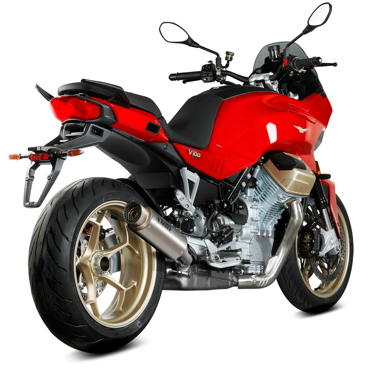 Escape GP Pro titanio Moto Guzzi V100 Mandello 22+