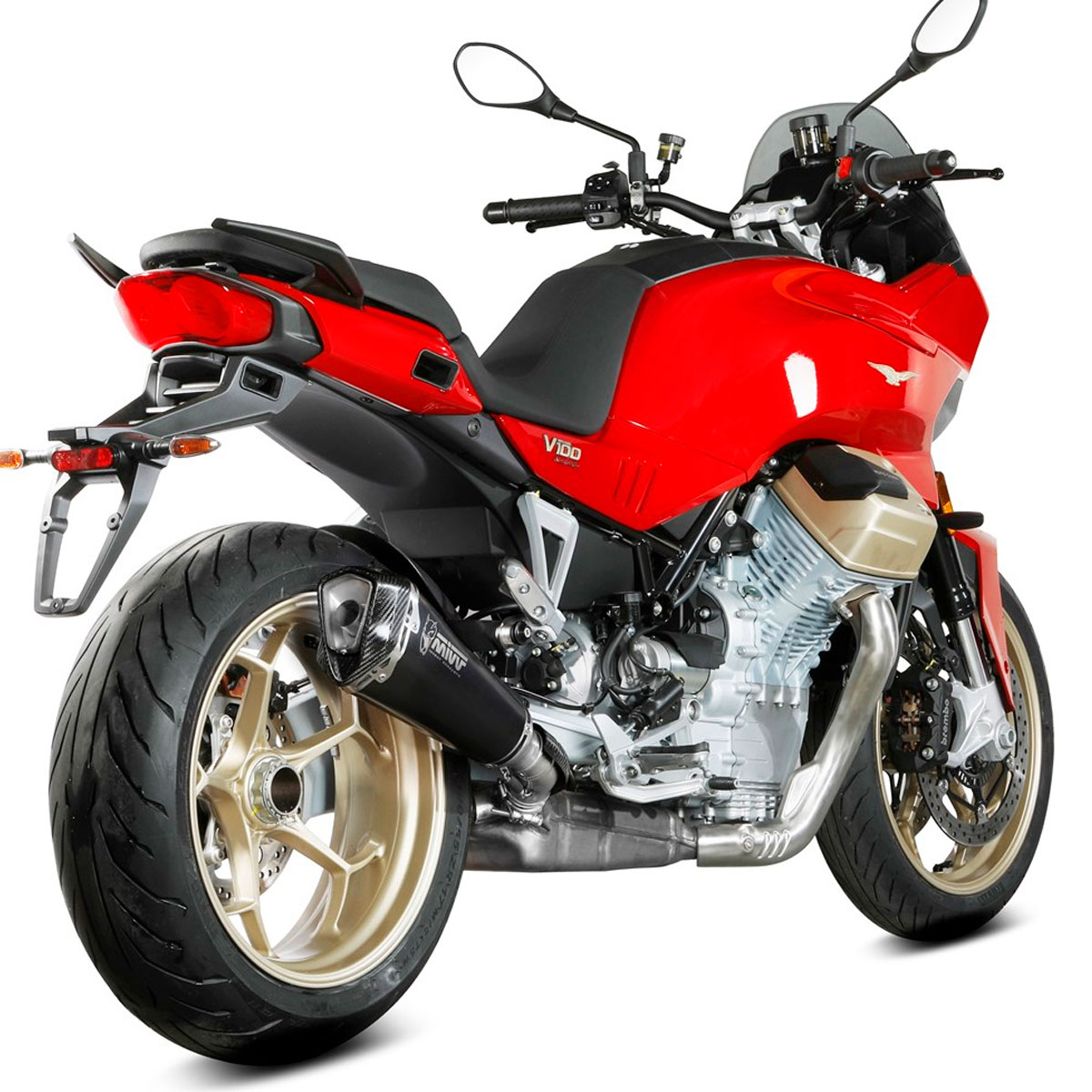 Escape Delta Race Negro Moto Guzzi V100 Mandello 22+