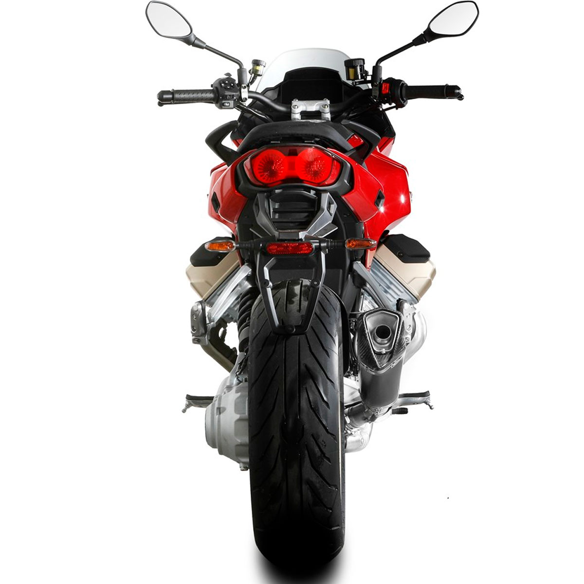 Escape Delta Race Negro Moto Guzzi V100 Mandello 22+