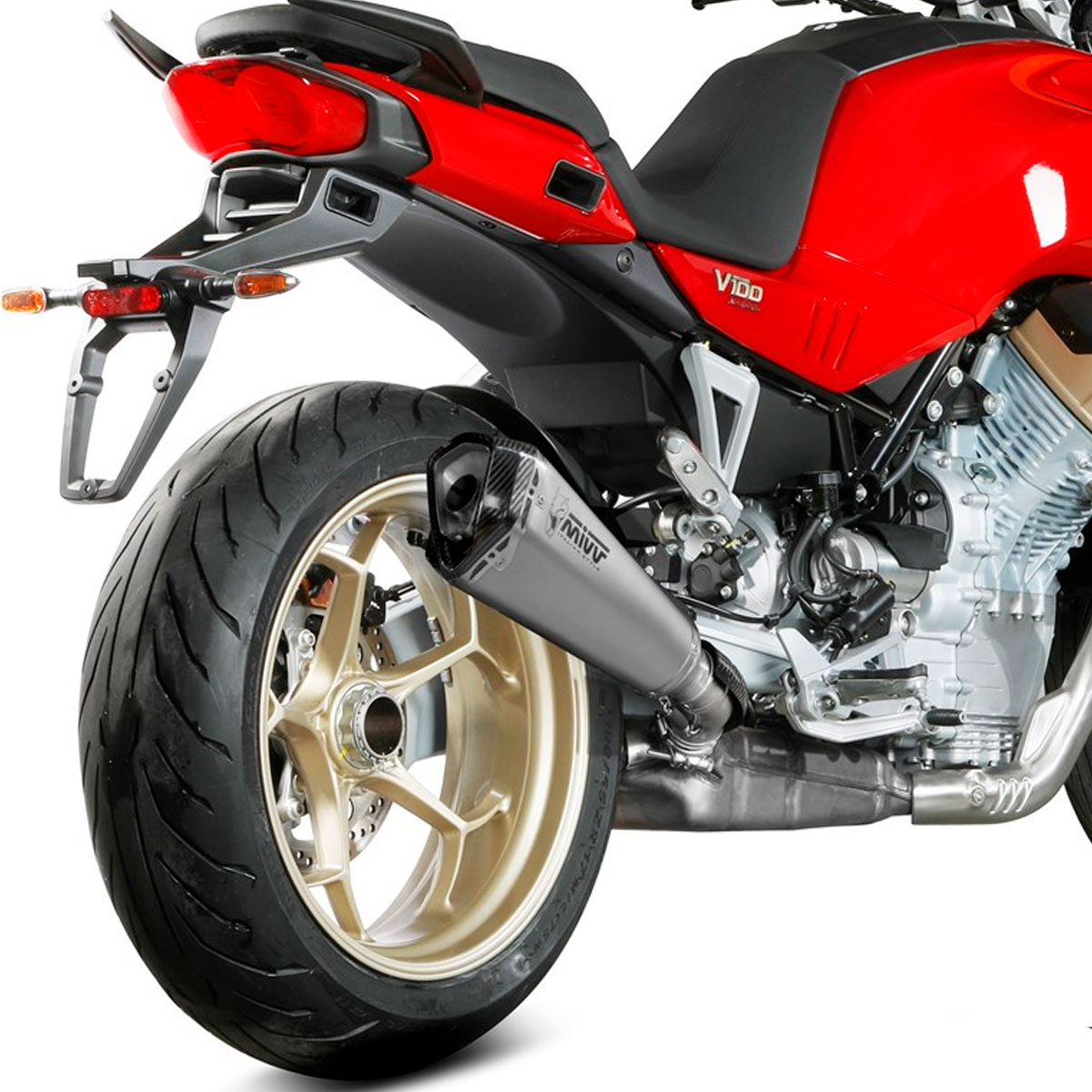 Escape Delta Race acero Moto Guzzi V100 Mandello 22+