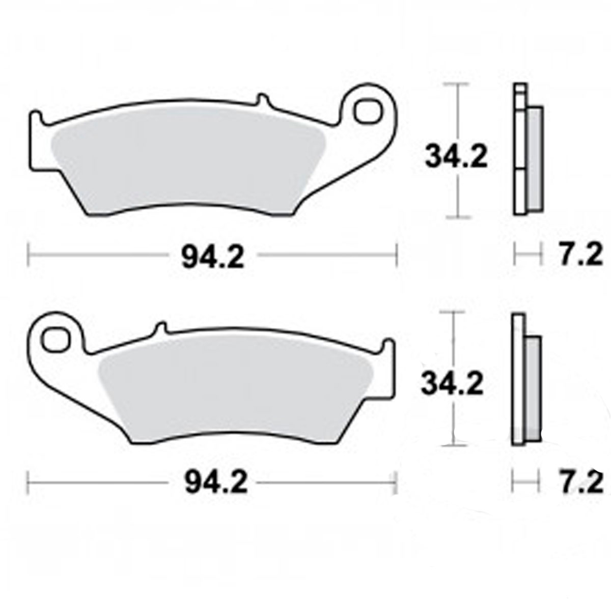 pastilla de freno TRW standar Offroad MCB669EC