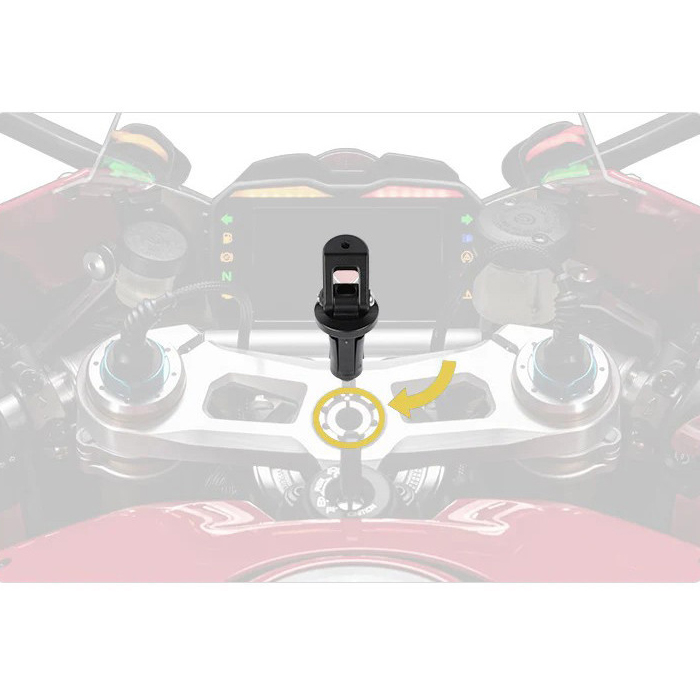 Accesorio soporte Chigee para tija moto 12-29mm