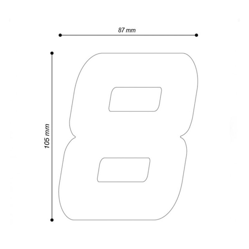 pegatina numero barracuda