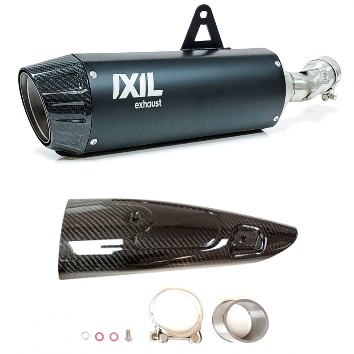 Escape derecho acero negro Ixil V4B Suzuki GSX1300R HAYABUSA 21+